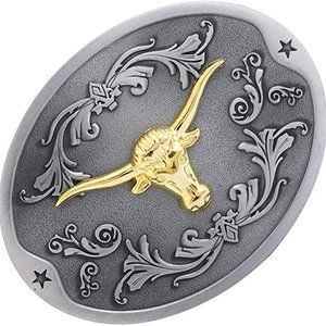 Beer Holder Belt Buckle for Men, Western Cowboy
